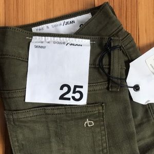rag & bone Olive Skinny Jeans- no tags